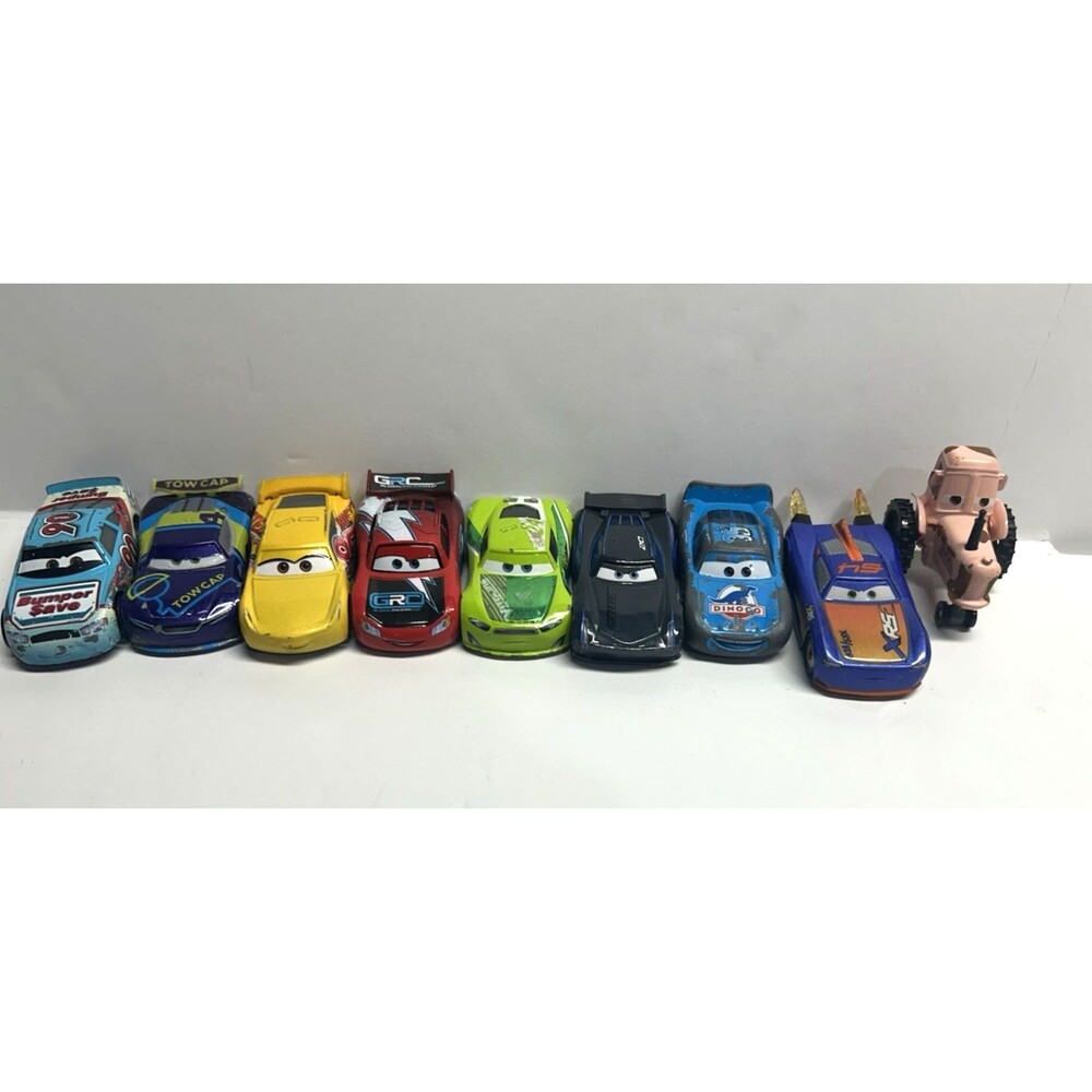 Disney Pixar Cars Mattel Diecast Lot of 9 Tractor Jackson Cruz Chase JD
